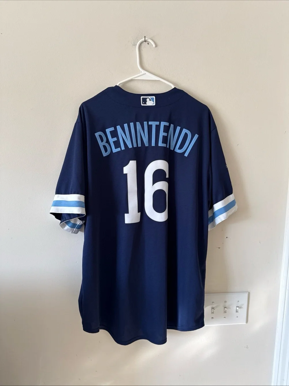 Men’s Nike Andrew Benintendi #16 KC Royals MLB City Connect Jersey Sz XL - RARE